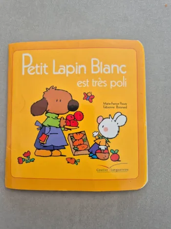 Petit lapin blanc est très poli
