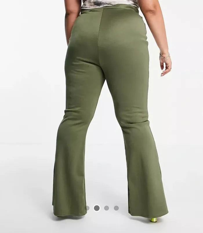 Pantalon évasé fendu 46 asos neuf - photo numéro 4