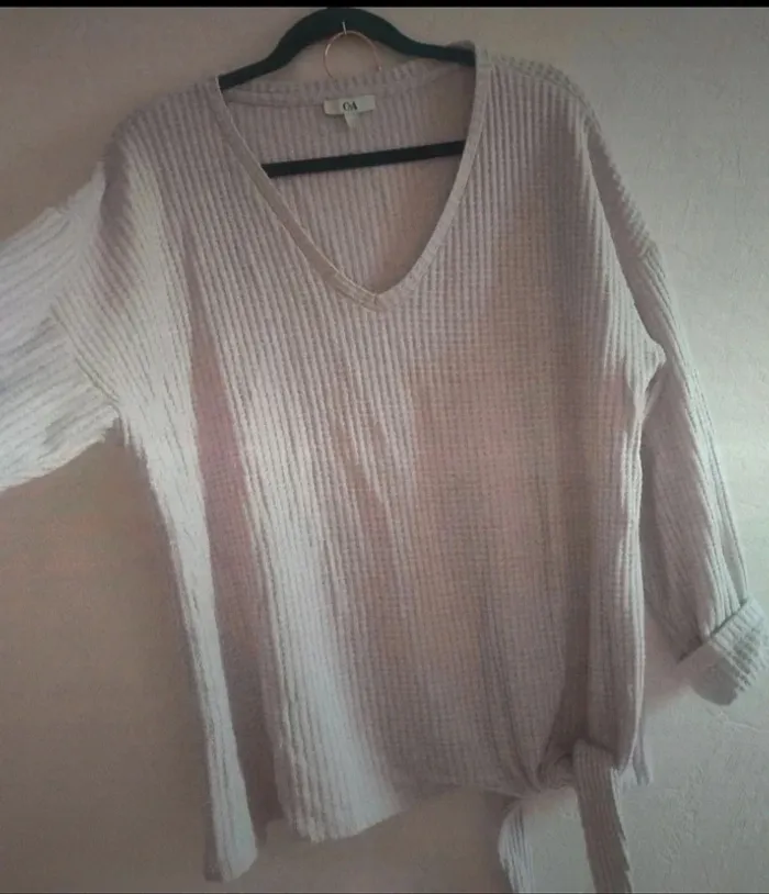 C&A Pull rose pâle oversize taille L