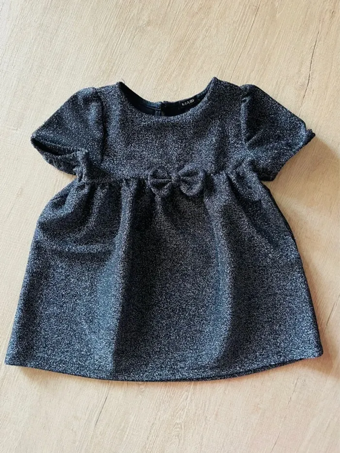 Robe bébé marine pailletée kiabi