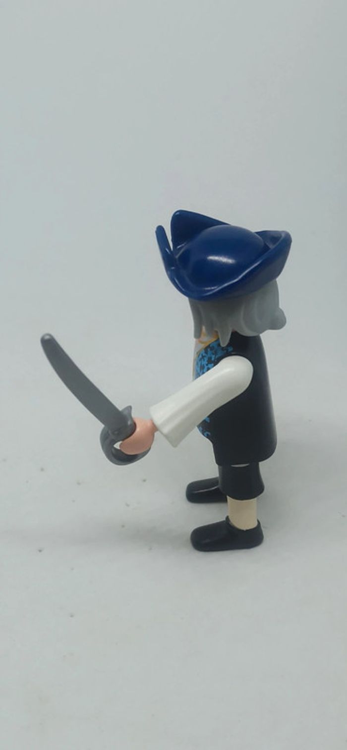 Homme pirate avec haut bleu et blanc playmobil - photo numéro 4