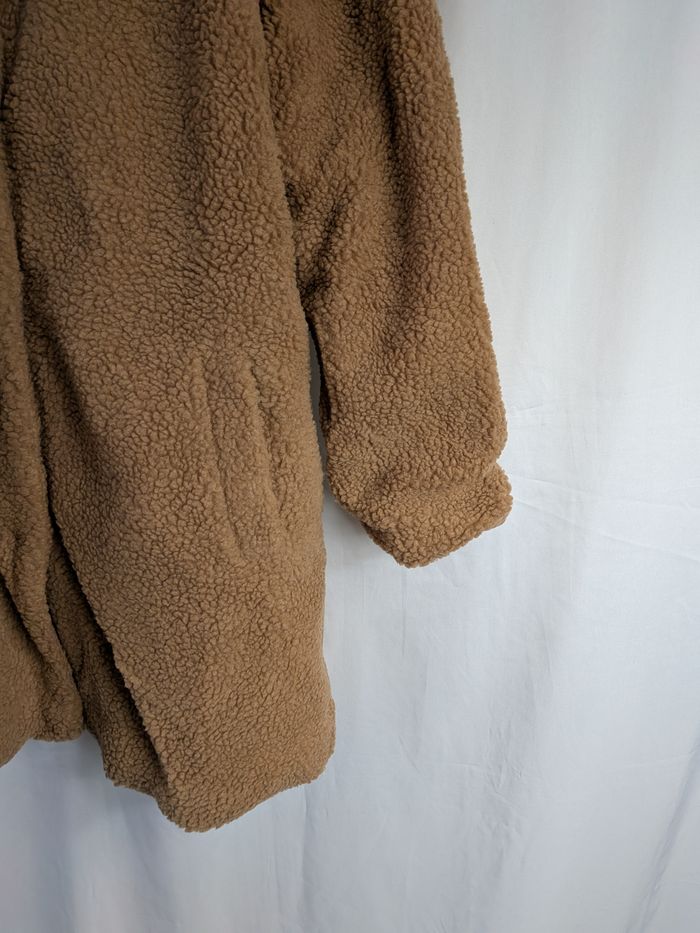Manteau long femme Couleur marron / beige L doux - photo numéro 2