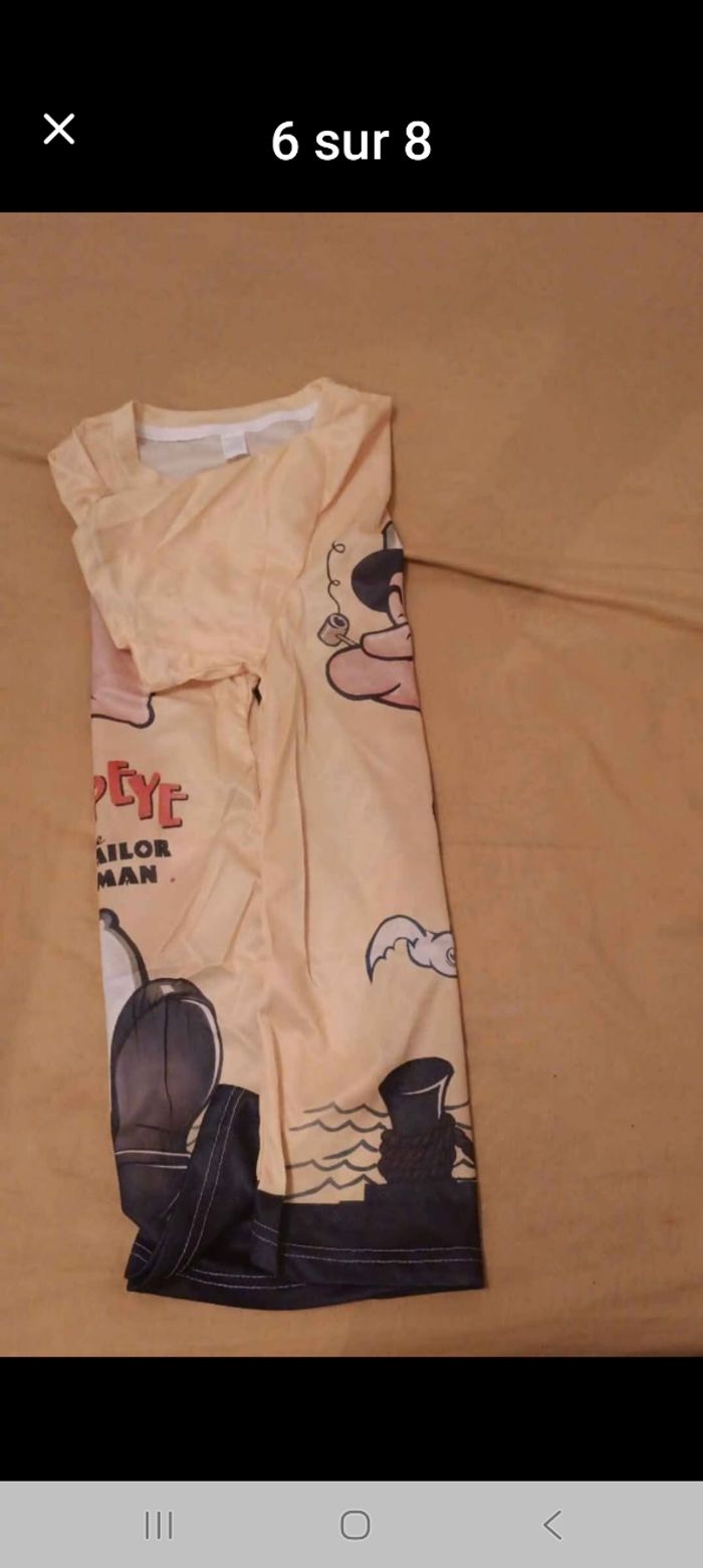 Tshort homme popeye dessin animé taille L - photo numéro 4