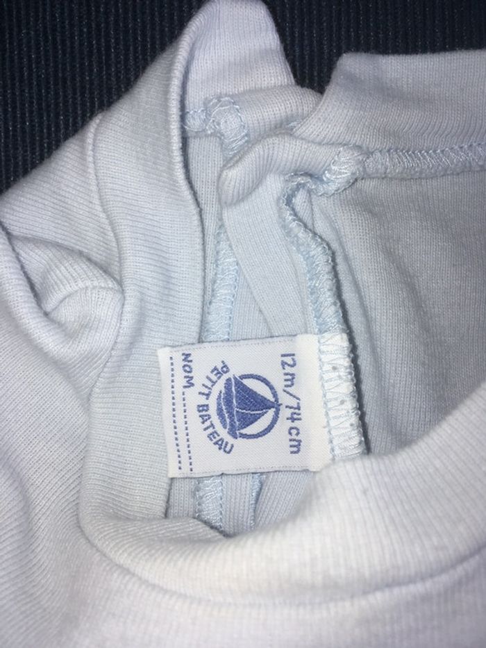 Barboteuse/combinaison courte Petit Bateau 12 mois - photo numéro 3