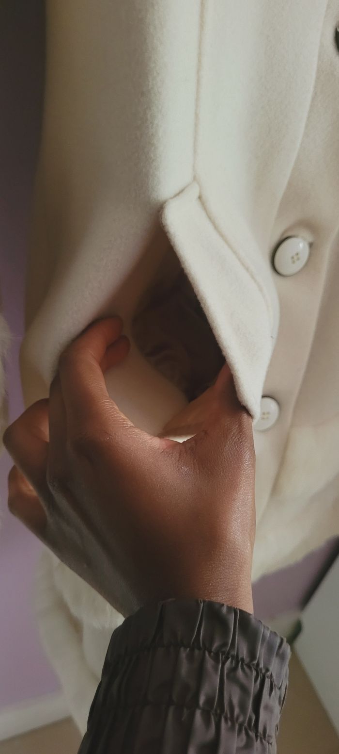 Manteau crème en laine style lolita/himekaji - photo numéro 4