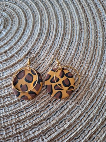 Boucles d'oreilles léopard