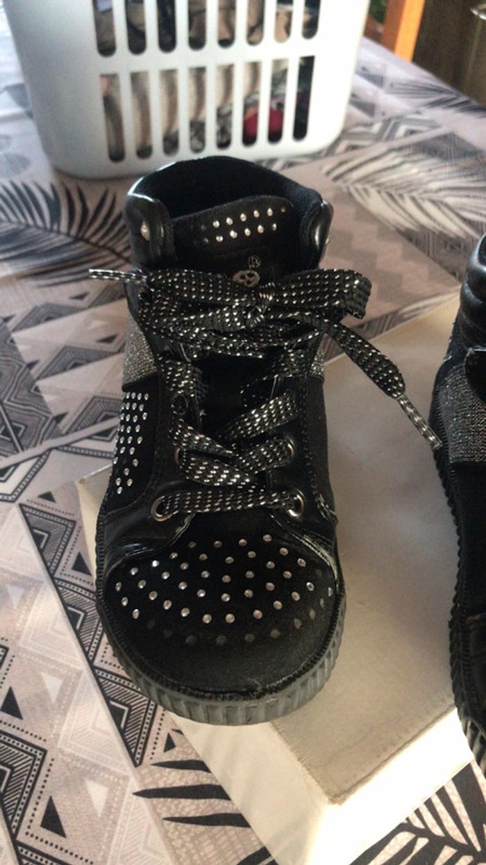 Basket paillettes noir - photo numéro 2