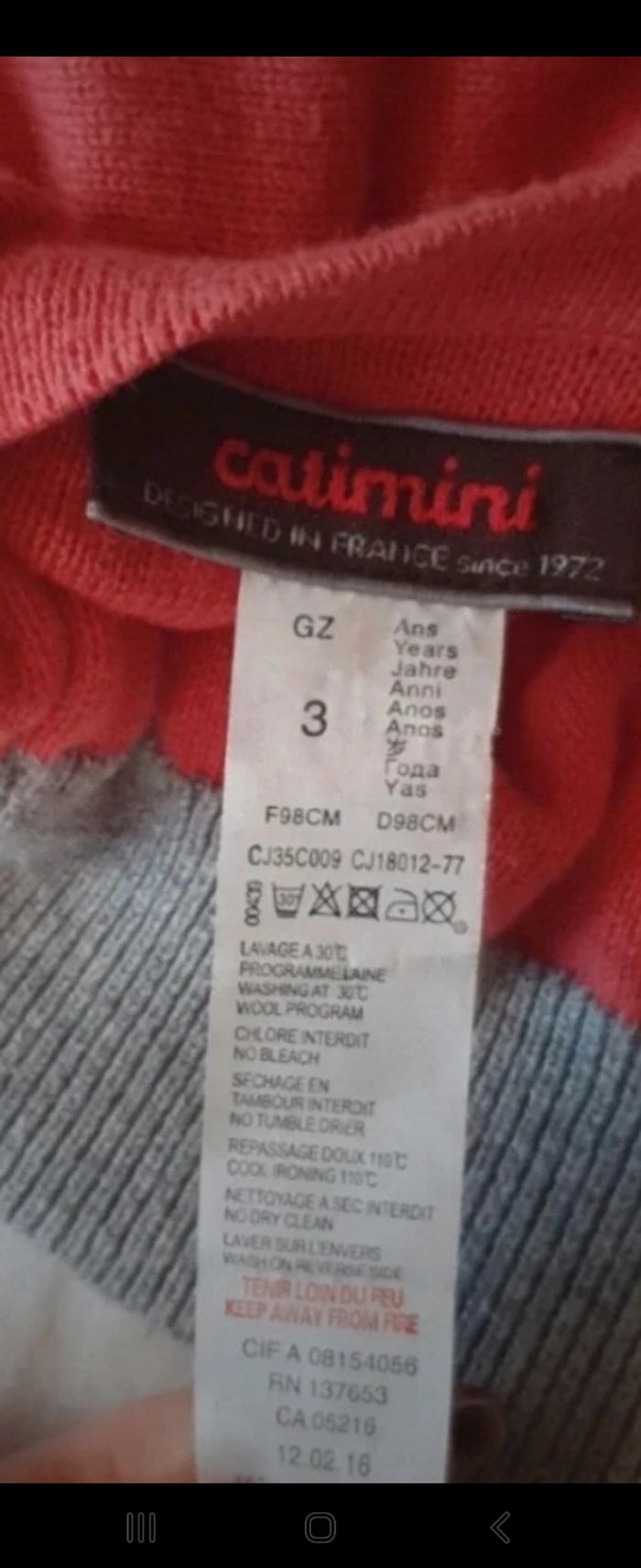 Gilet réversible catimini 3 ans - photo numéro 3