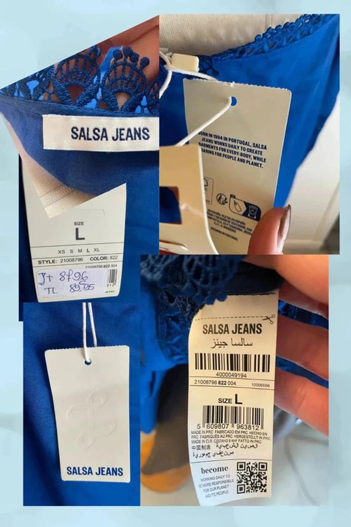 Blouse bleu électrique remise 60% - photo numéro 7
