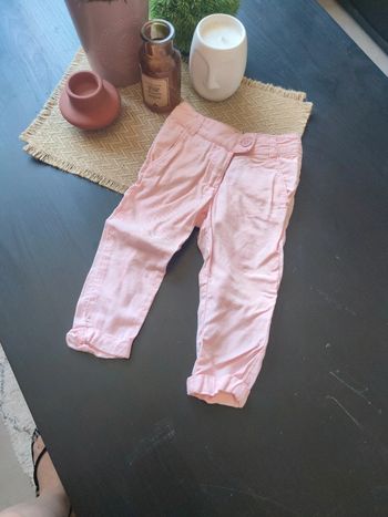 Pantalon fluide rose