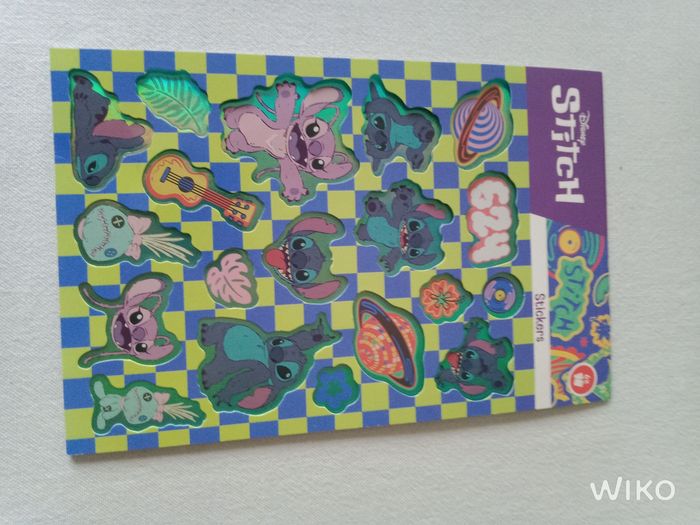 6 fiches stickers Stitch - photo numéro 2