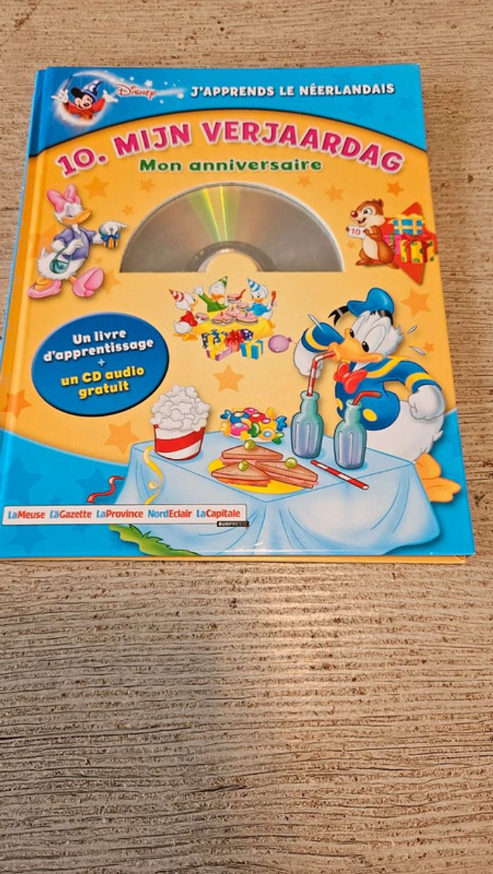 Livre pour enfant + CD en français pour apprendre le néerlandais, Disney, neuf