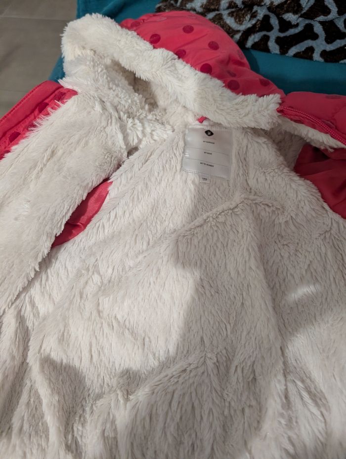 Manteau doublé bébé fille - photo numéro 3