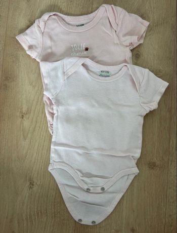 Lot de deux bodies manches courtes 