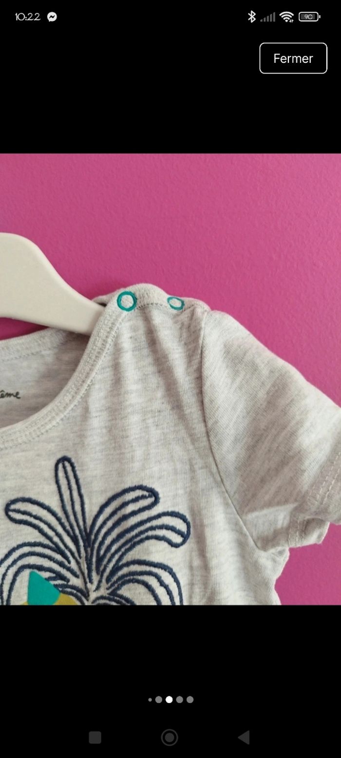 Pyjama short Du pareil au même 12 mois b1 - photo numéro 4