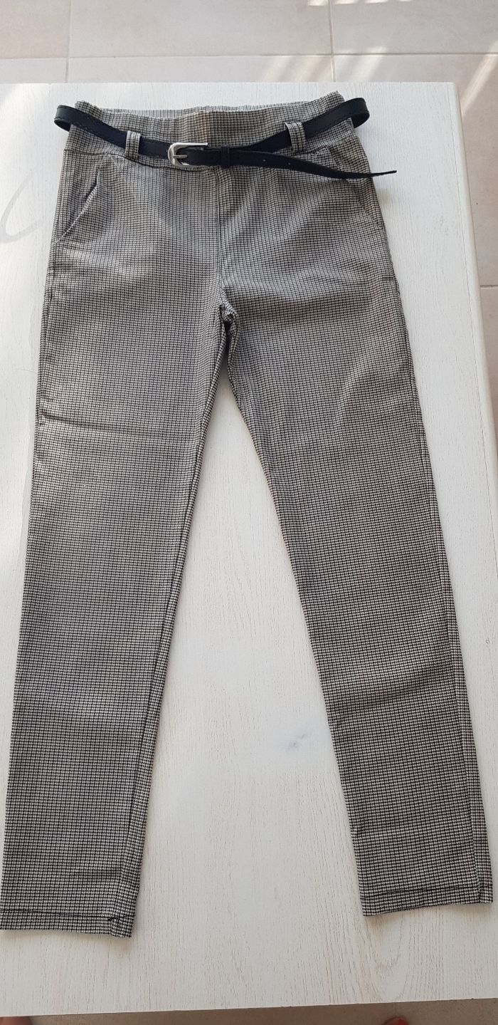 Pantalon Slim à petits carreaux