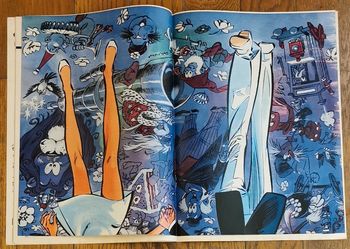 Ancien magazine Tintin N°67 l'hebdotimiste 1974 avec poster géant Olivier Rameau vintage