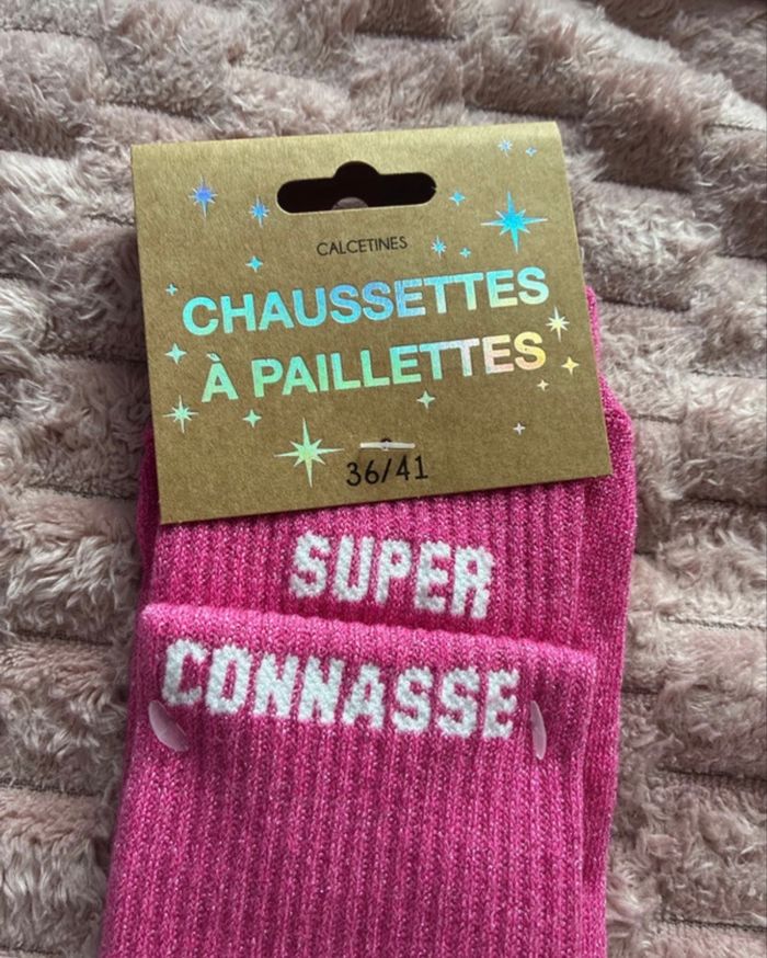 Chaussettes pailletée (super connasse)36/41 - photo numéro 2