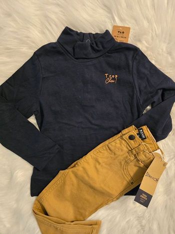 Neufs (non portés )🏷 🤎😍🤩👍 superbe ensemble 36mois sous pull et jeans slim (94/98cm) garçon🤎😍🤩👍