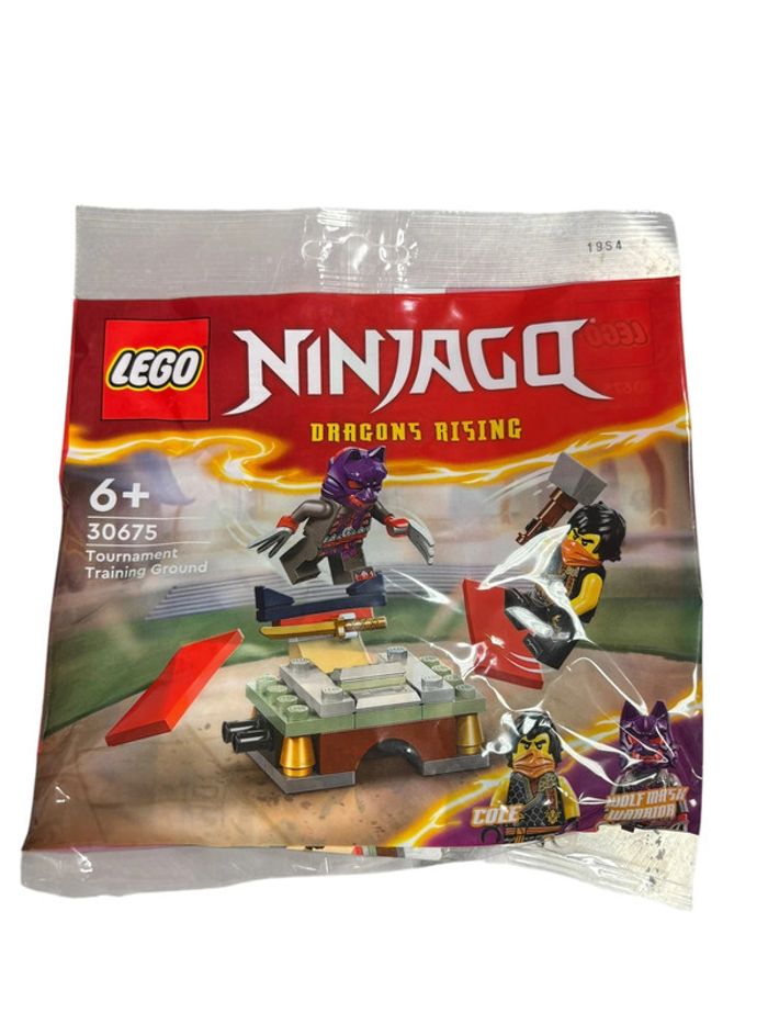 Lego Ninjago 30675 Dragons Rising Tournament Training Ground Cole et Wolf Mask Warrior neuf