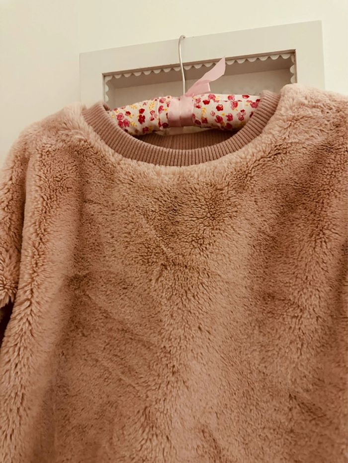 Pull doudou fourrure rose - photo numéro 2