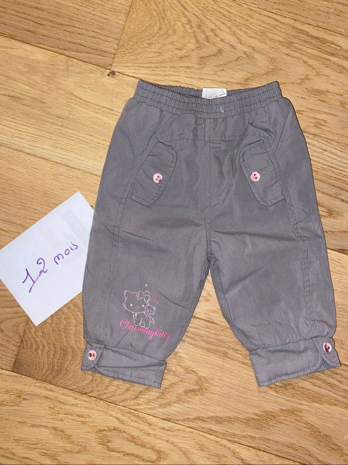 Pantalon taupe chaud 12 mois