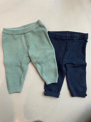Lot de 2 legging tricots 6 mois