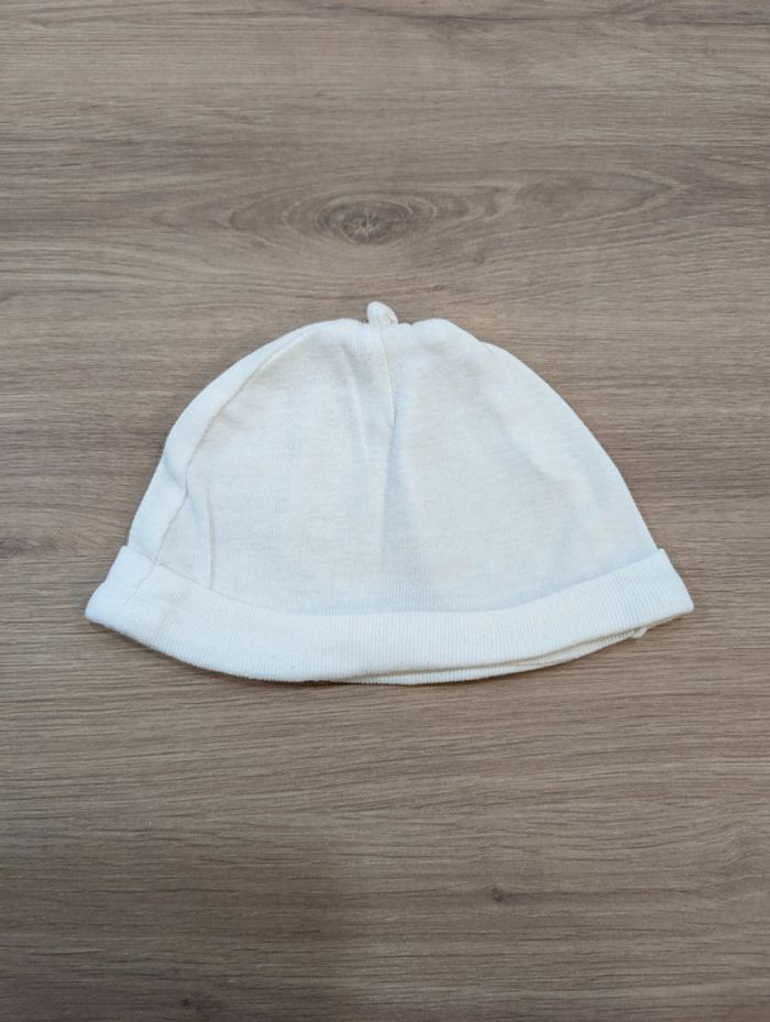 Bonnet blanc de naissance neuf - photo numéro 2