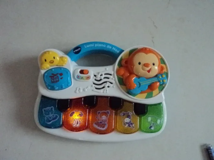 Lots de 3 jeux Jeu musical Girafe qui roule, il suffit de lui appuyer sur la tête. Poule en bois - photo numéro 2