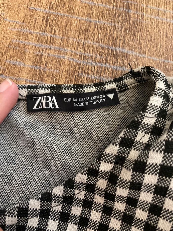 Robe à carreaux Zara - Taille 38 - Style rétro chic - photo numéro 3