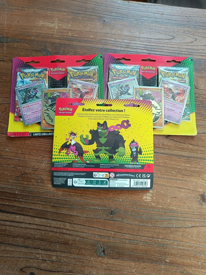 Pokémon - Duo Pack booster mars 2025 Felicanis, Fortussima et  Favionos EV1 EB09 - photo numéro 2