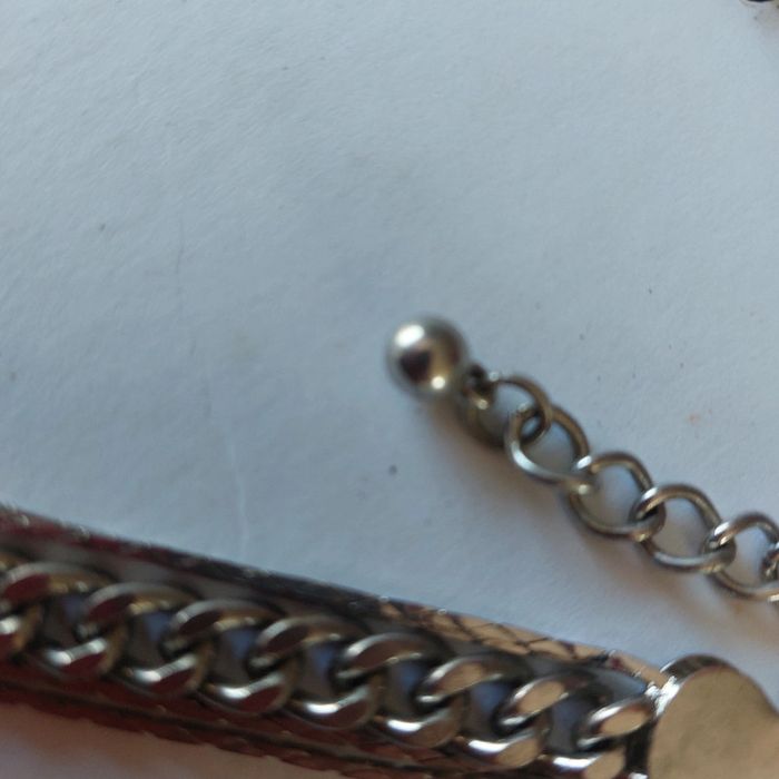 Bracelet argenté maille gourmette - photo numéro 4