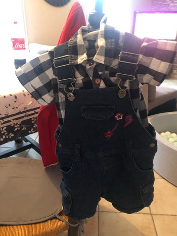 Ensemble salopette et chemisette