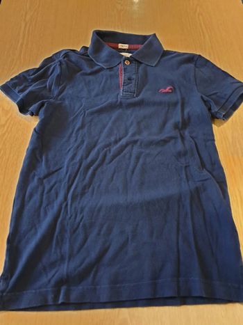 Polo homme Hollister XS stretch bleu/rouge