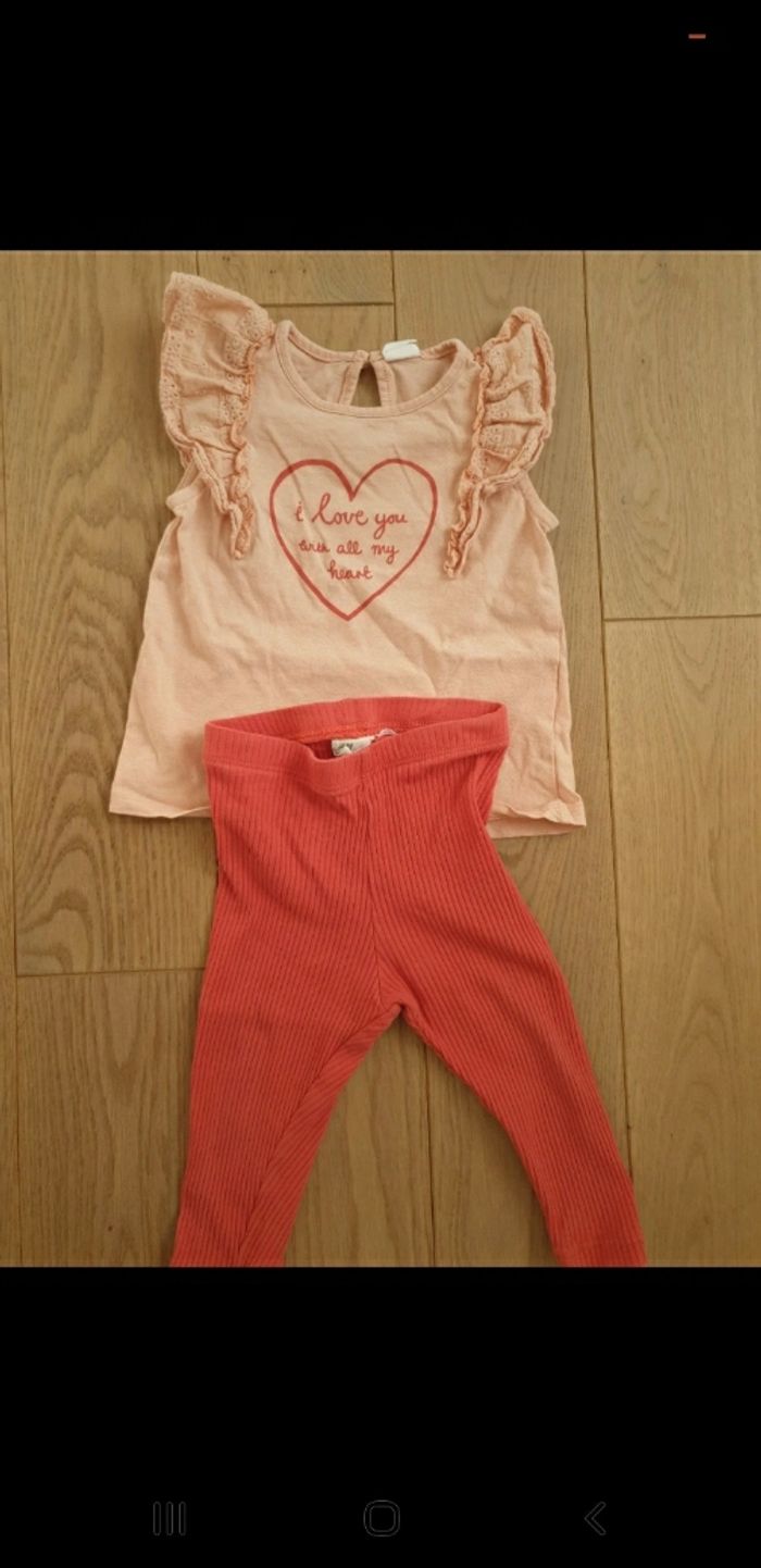 Ensemble t shirt legging taille 74