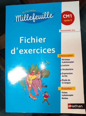 Fichier exercices français CM1