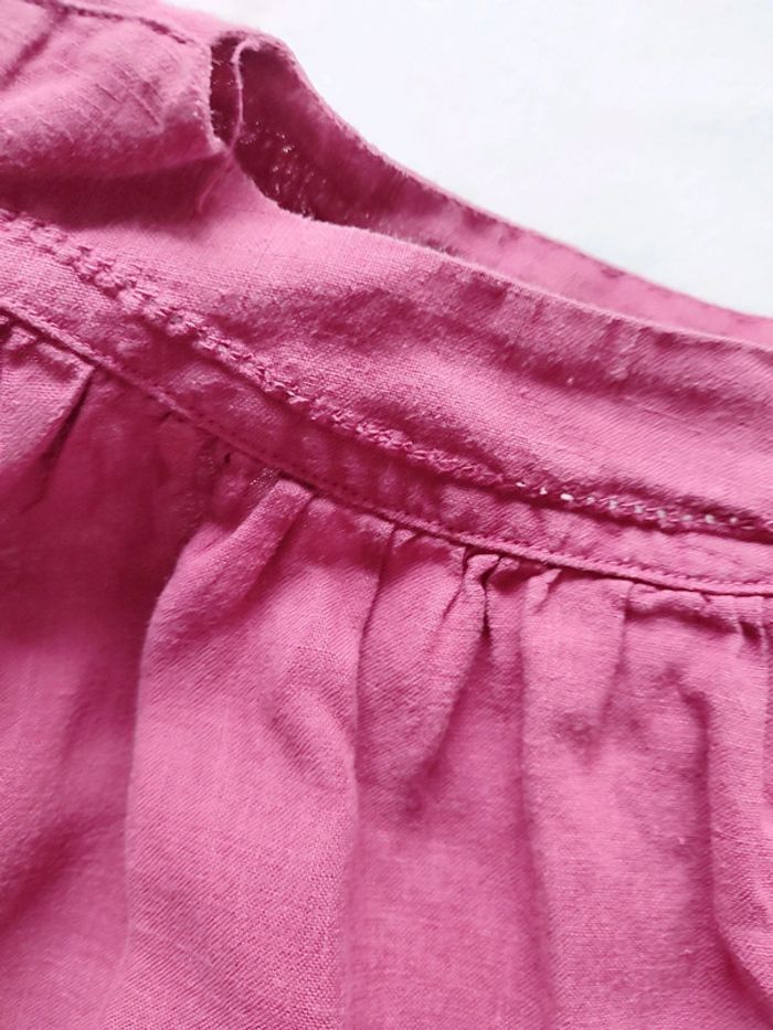 Robe en lin manches courtes été 5 ans - photo numéro 3