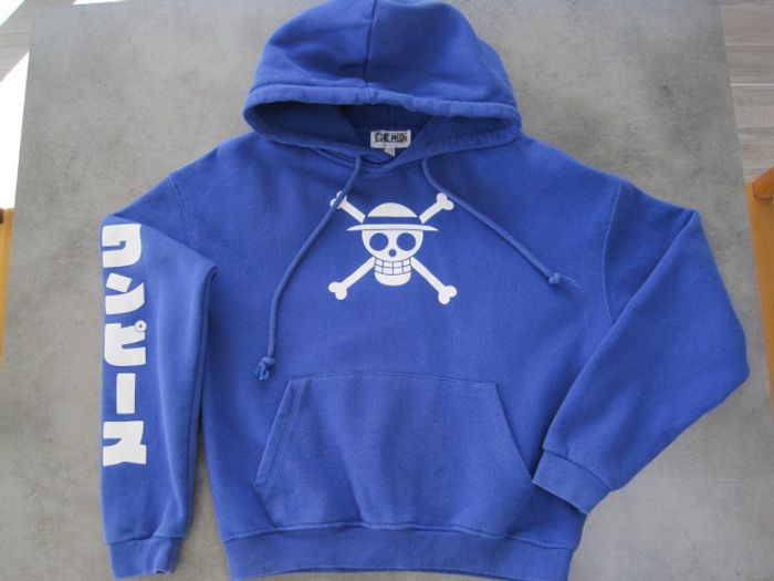 Sweat à capuche Jennyfer One Piece bleu taille XS