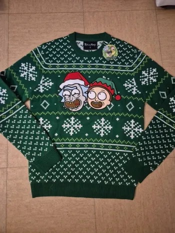 Pull de Noël Celio Rick et Morty en S