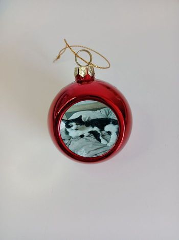 Boule de Noël avec photo