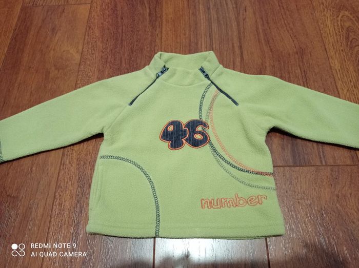 Pull-over polaire garçon, taille 12 mois, NEUF