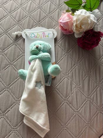 Doudou Mouchoir Ours Menthe Baby Nat' - Neuf