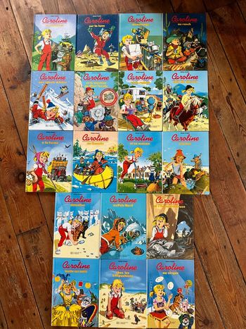 TBE - Lot de 18 livres bd albums Hachette Caroline Pierre Probst vintage années 90