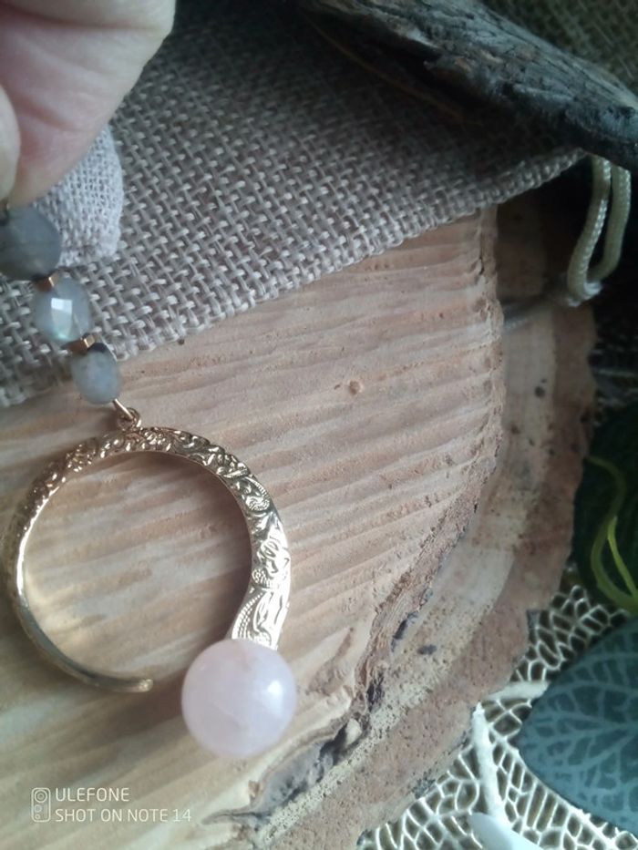 Collier pierres semi précieuses naturelles - photo numéro 3