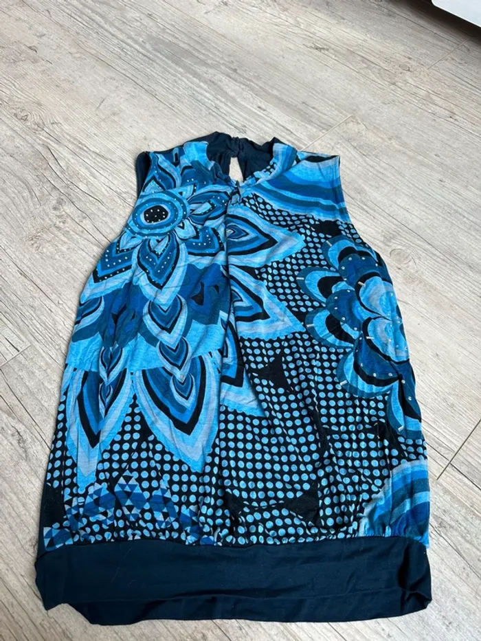 Débardeur  desigual bleu