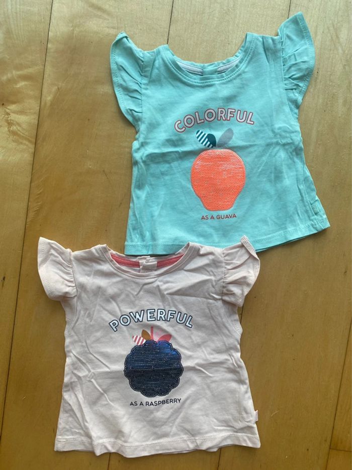 Lot 2 tee shirt - 3 mois - Obaïbi