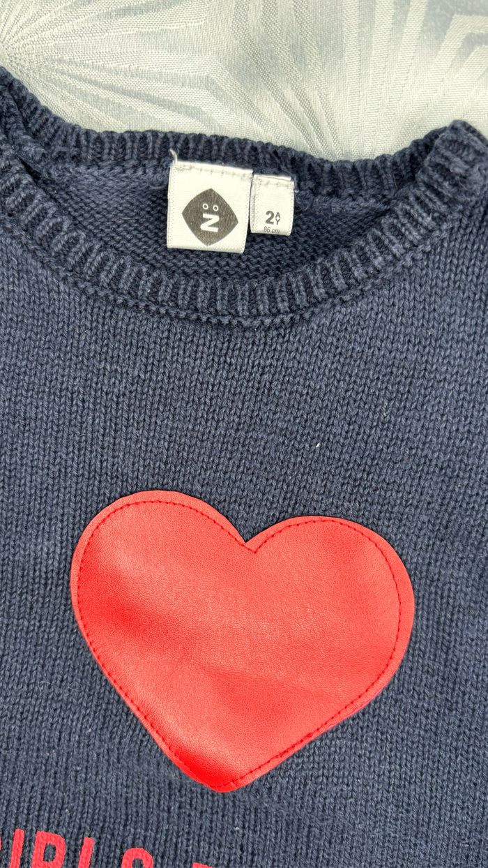 Pull tricot fille 24 mois - 86cm - photo numéro 3