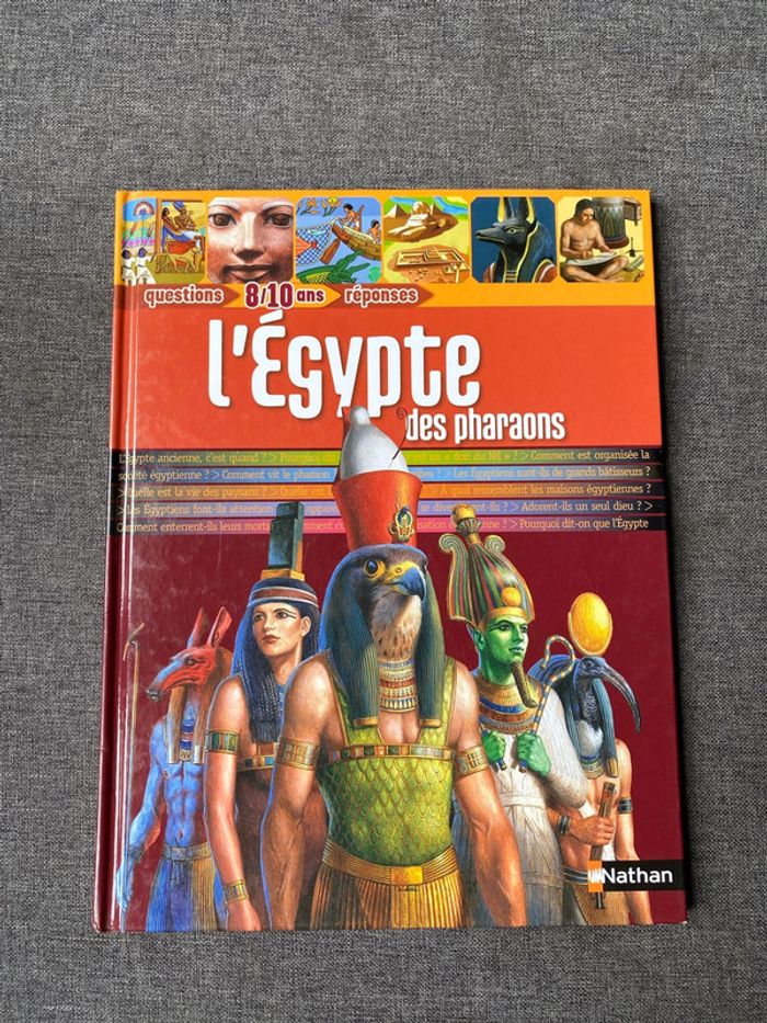 L’Égypte des pharaons 8/10 ans Nathan