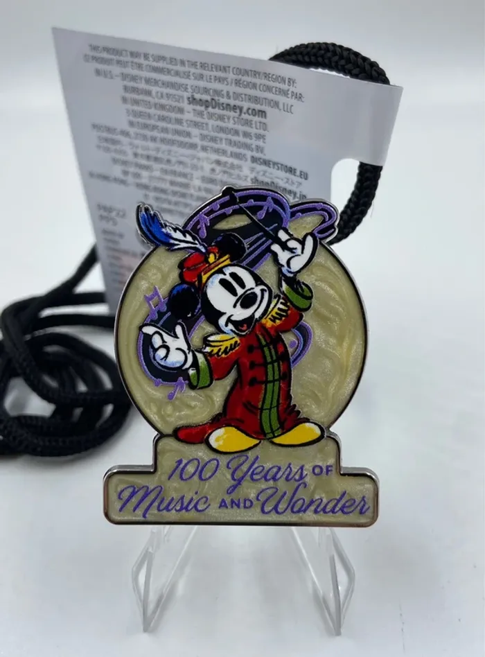 Lanière / collier / cordon édition limitée Mickey Mouse Disney100 Cast Member, The Band Concert - photo numéro 2