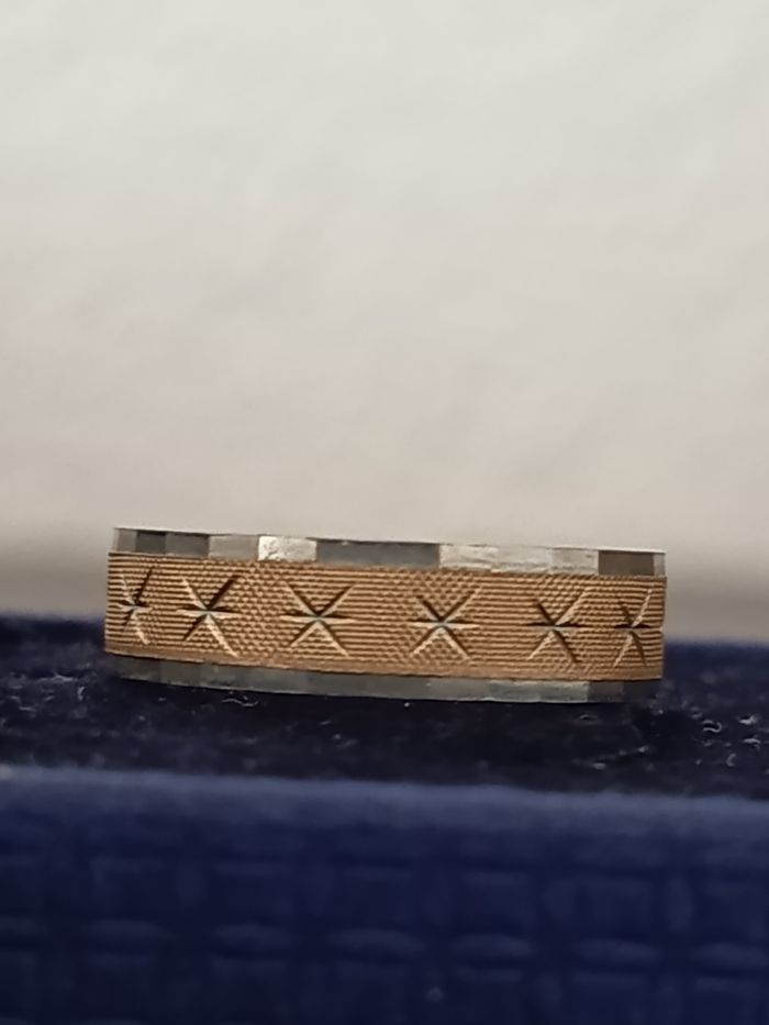 Bague plaqué or et argent. - photo numéro 2